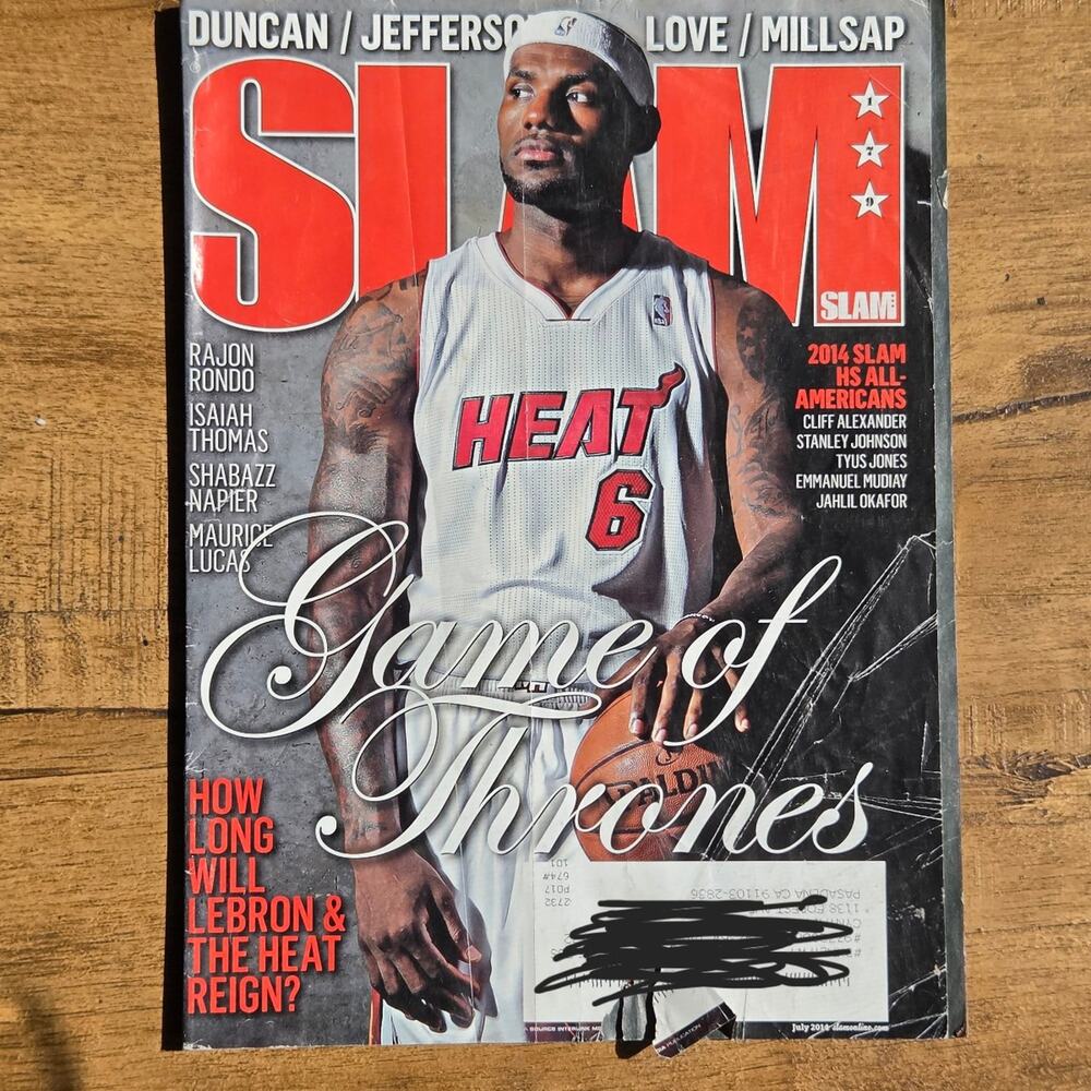 July 2014 SLAM Lebron James Cover Magazine